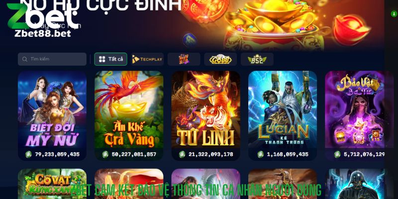 Zbet cam kết bảo vệ thông tin Cá nhân người dùng