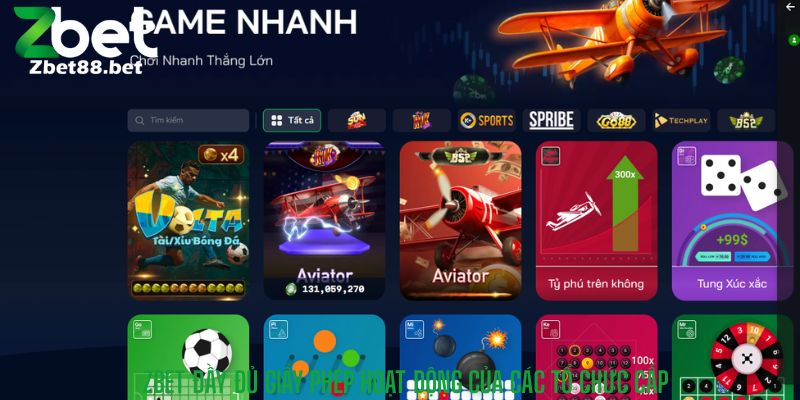 Zbet Đầy đủ giấy phép hoạt động Của các tổ chức cấp
