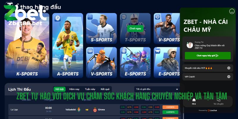 ZBET tự hào với dịch vụ chăm sóc khách hàng chuyên nghiệp và tận tâm